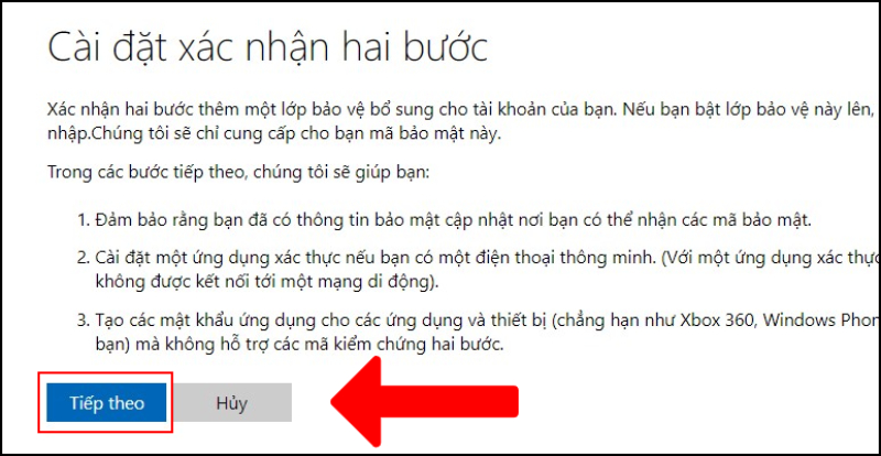 Xác nhận 2 bước